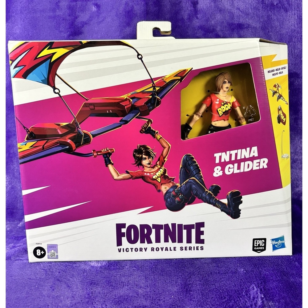 Fortnite TN-Tina & Glider 6" Action Figure Epic Games Victory Royale Series